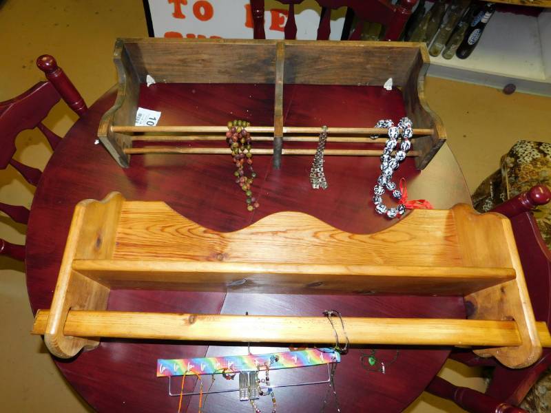 lot 51 image: Two Shelves & Jewelry