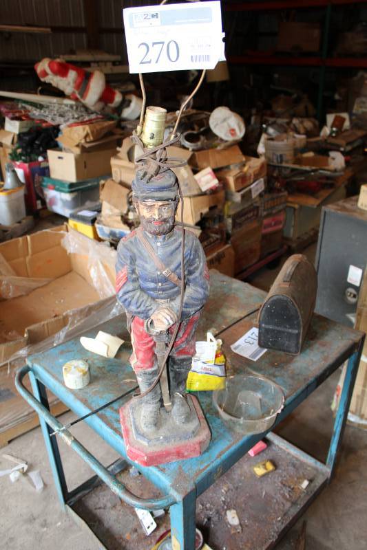 lot 270 image: Soldier Table Lamp