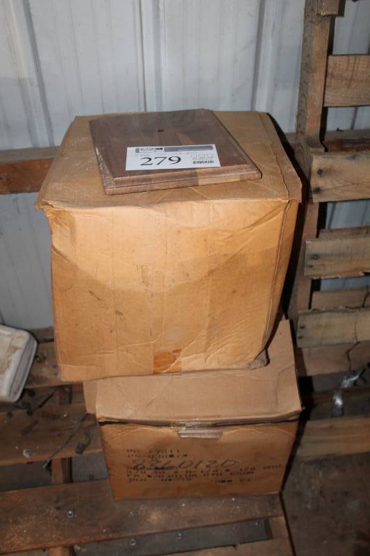 lot 279 image: Lot of (2) Boxes of Wood Clock Panels