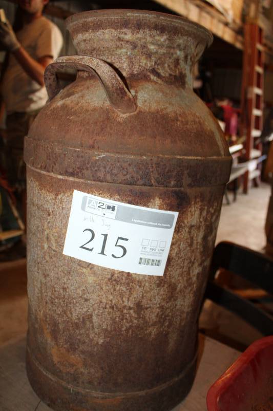 lot 215 image: Metal Milk Jug