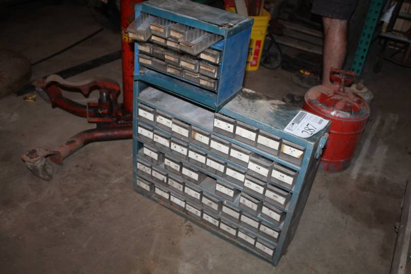 lot 287 image: Lot of (2) Parts Organizers - 20-bin, 48-bin