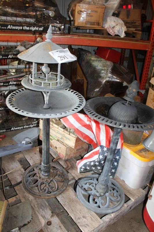 lot 291 image: Lot of (2) Bird Baths