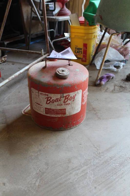lot 370 image: Boat Boy Metal Gas Can