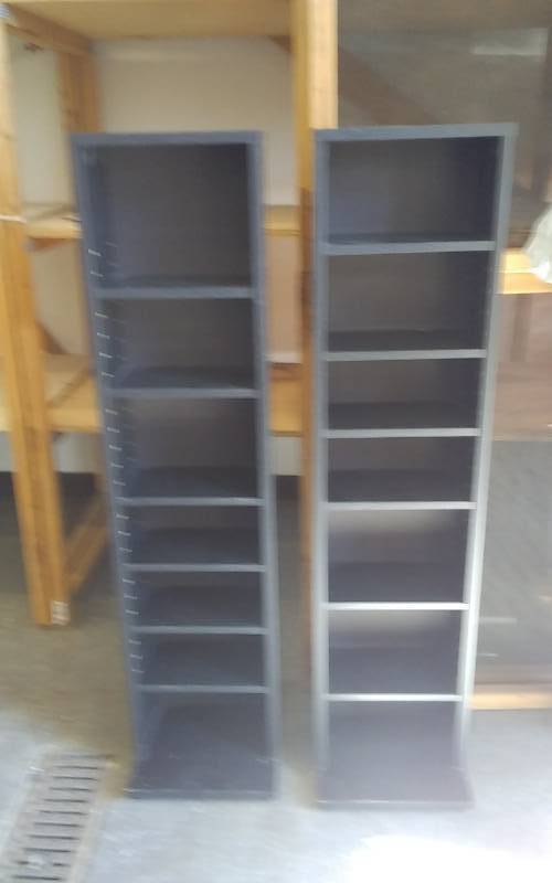 lot 16 image: 2-Black Shelves