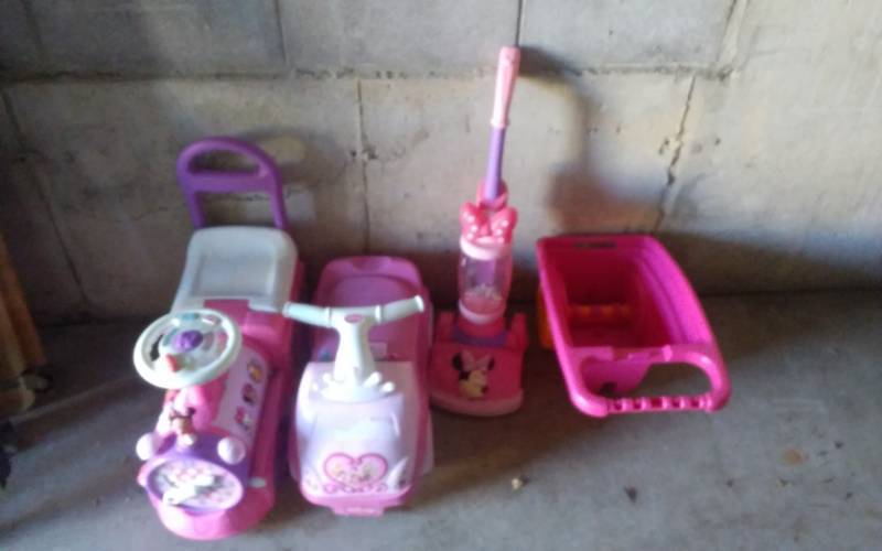 lot 35 image: Lot Of Little Girl Ride-On and Push Toys