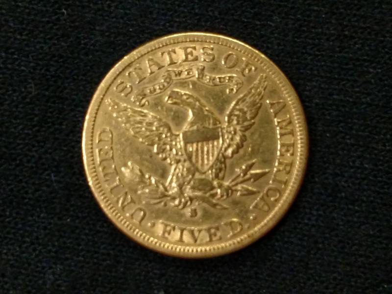 1885 S Five Dollars Liberty Head Go...