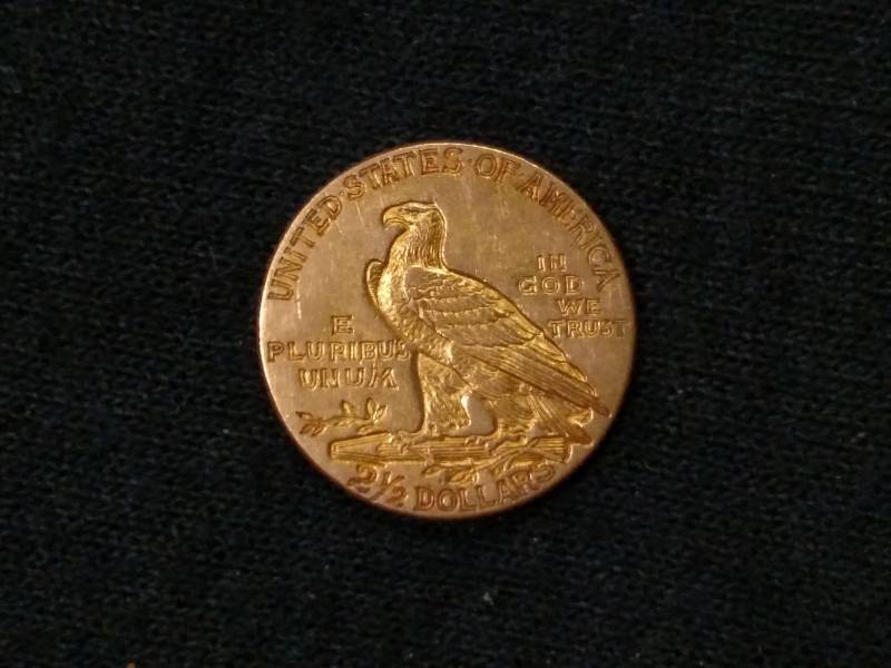 1913 Two and One Half Dollars India...
