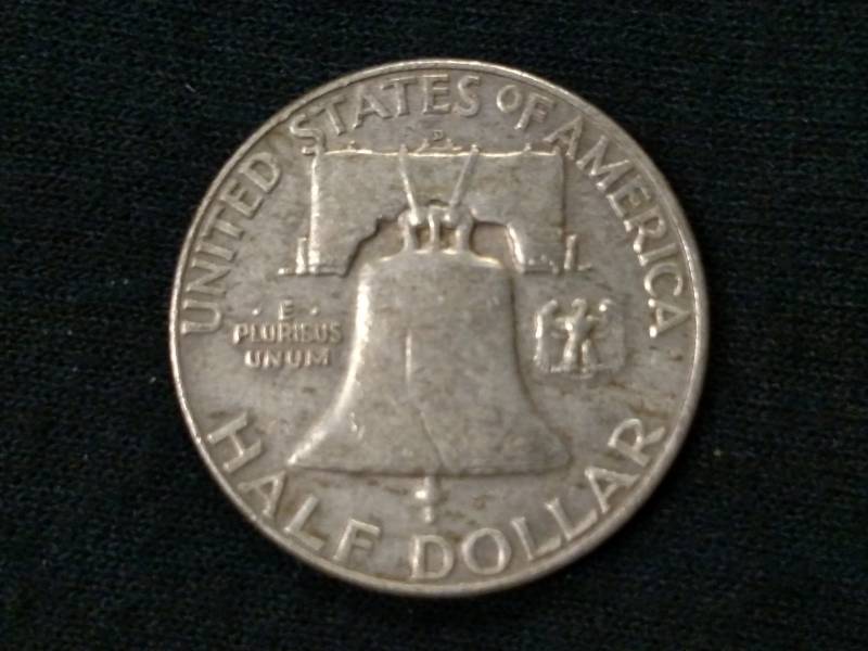 1952 D Franklin Silver Half Dollar...