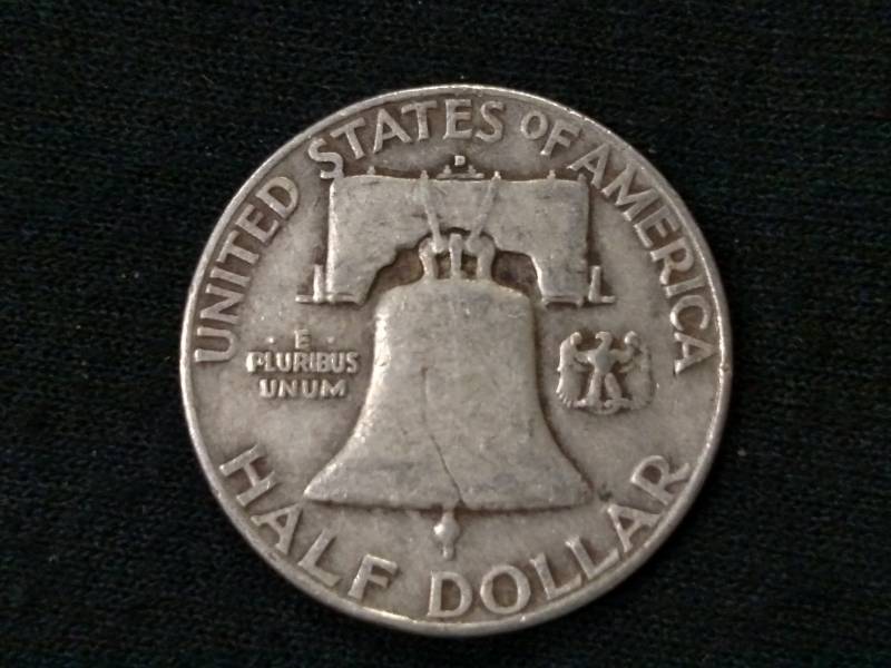 1953 D Franklin Silver Half Dollar...