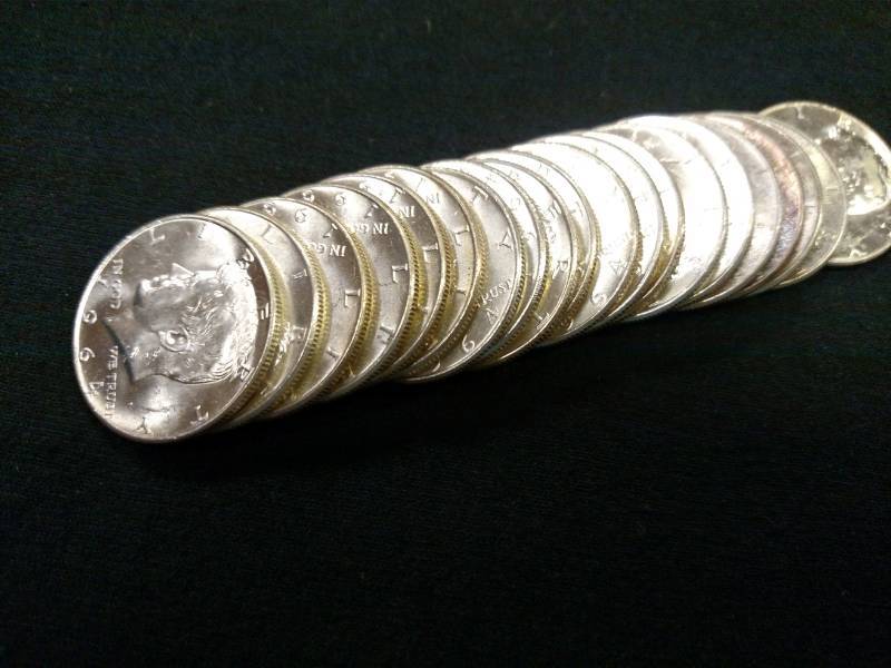 Roll of (20) 1964 Kennedy BU Silver...