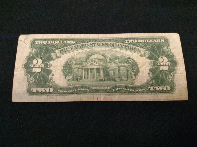 1928 D Two Dollars Red Seal Note...