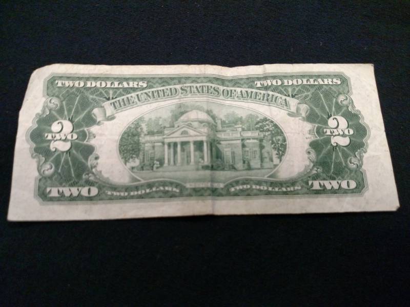 1953 A Two Dollars Red Seal Note...