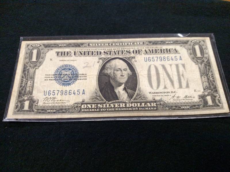1928 A Funny Back One Dollar Silver...