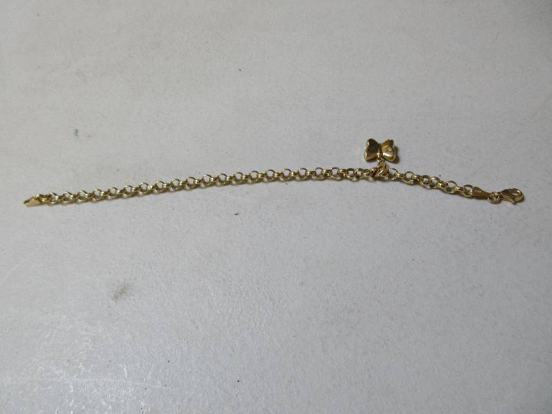 14K YG MILOR 3.7 GRAM BUTTERFLY CHARM BRACELET