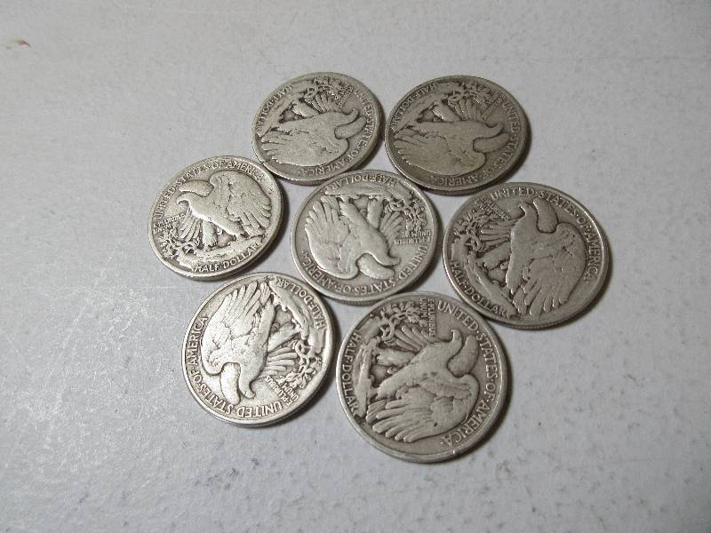 WALKING LIBERTY HALF DOLLAR COINS