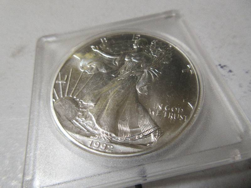 LIBERTY 1 OZ SILVER 1992 COIN