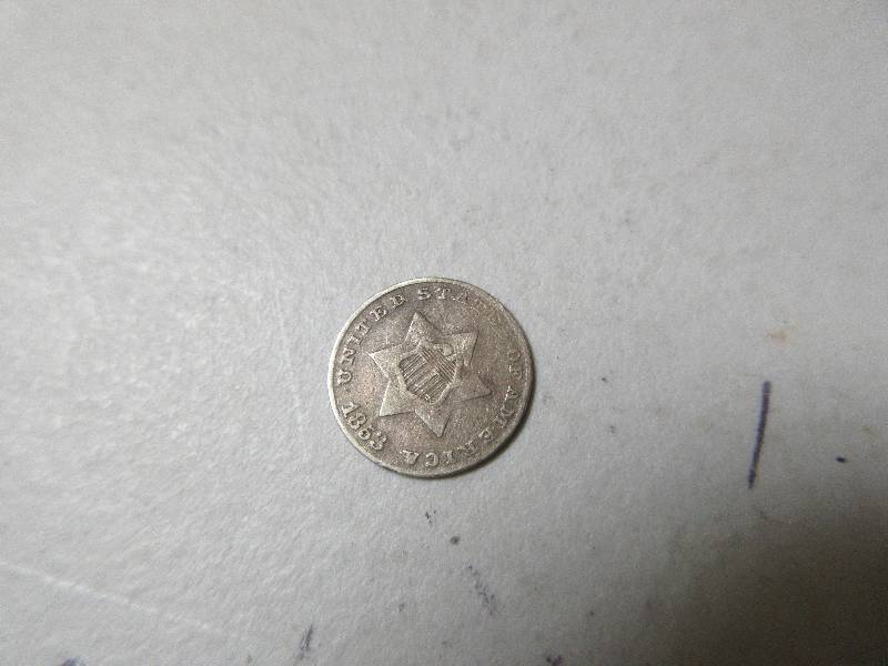 1853 3 CENT SILVER PIECE