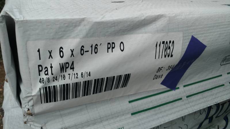 1x6x8-10-12-14 Ponderosa Pine Tongue and Groove Outs