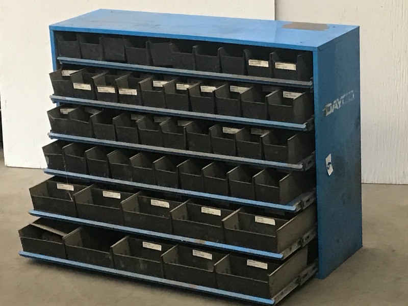 lot 9 image: Dayton 28x40 Steel Parts Organize...