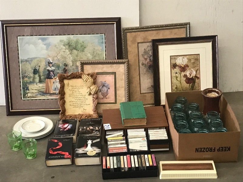 lot 21 image: Lot Of Assorted Framed Prints, Boo...