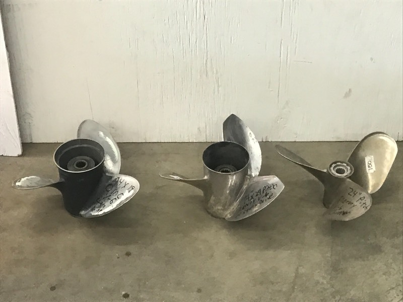 lot 29 image: Lot Of (3) Outboard Motor Props---S...