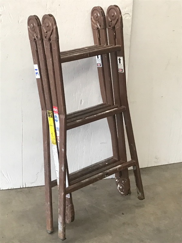 lot 31 image: Multi-Purpose Folding Steel Ladder,...