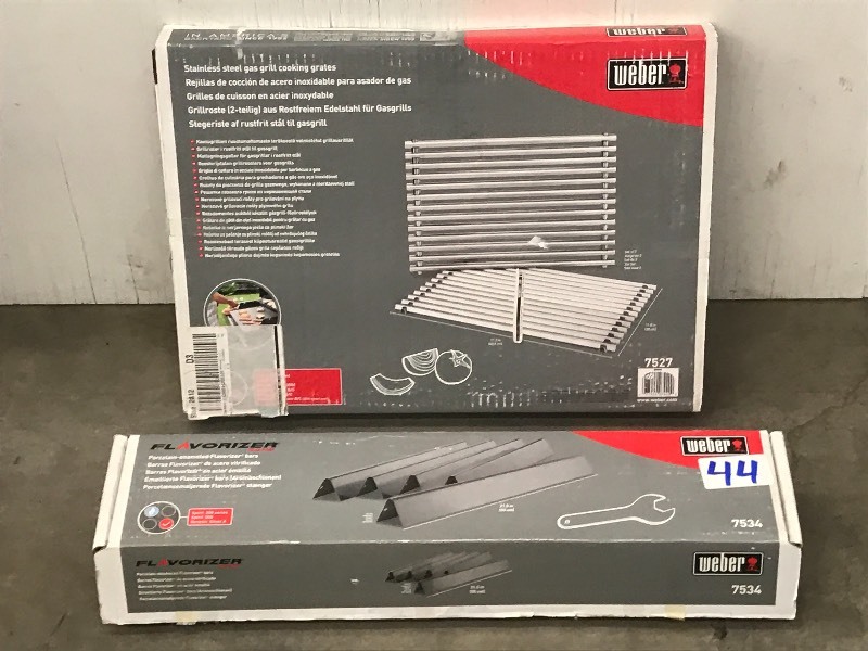 lot 44 image: Lot Of New Weber 7527 Stainless S...