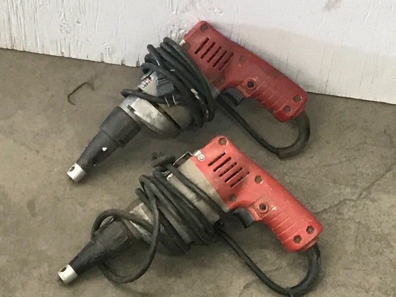 lot 56 image: Lot Of (2) Milwaukee 120Volt Drywal...