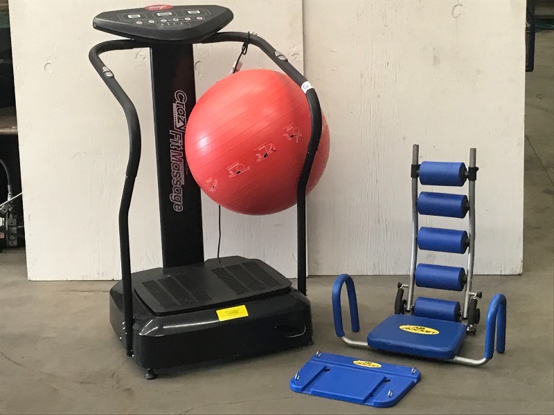 lot 67 image: Lot Of Exercise Ball, Ab-Rocket Ex...