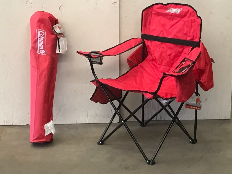 lot 78 image: (2) Coleman Cooler-Quad Camping Cha...