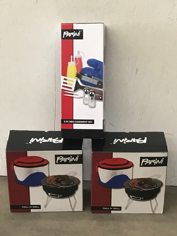 lot 81 image: Lot Of (2) New Parini Portable BBQ...
