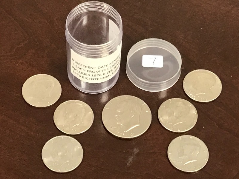 (6) Different Kennedy Half Dollars