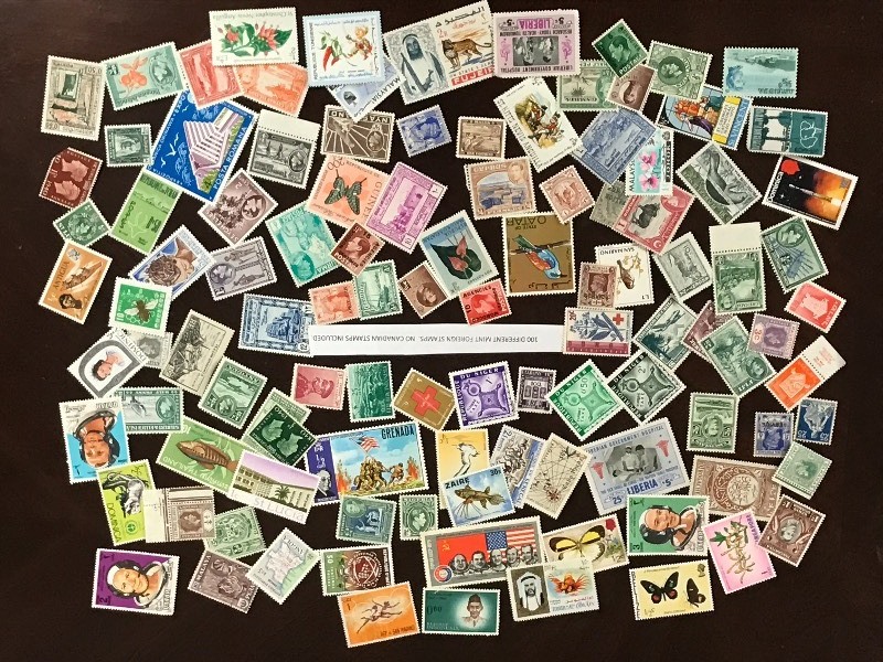(100) Different Mint Foreign Stamps