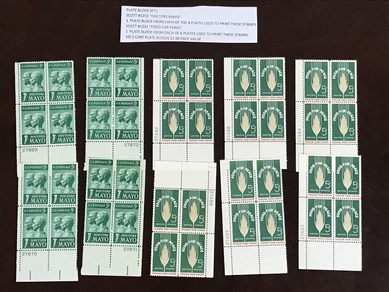 Scott Plate Block Sets