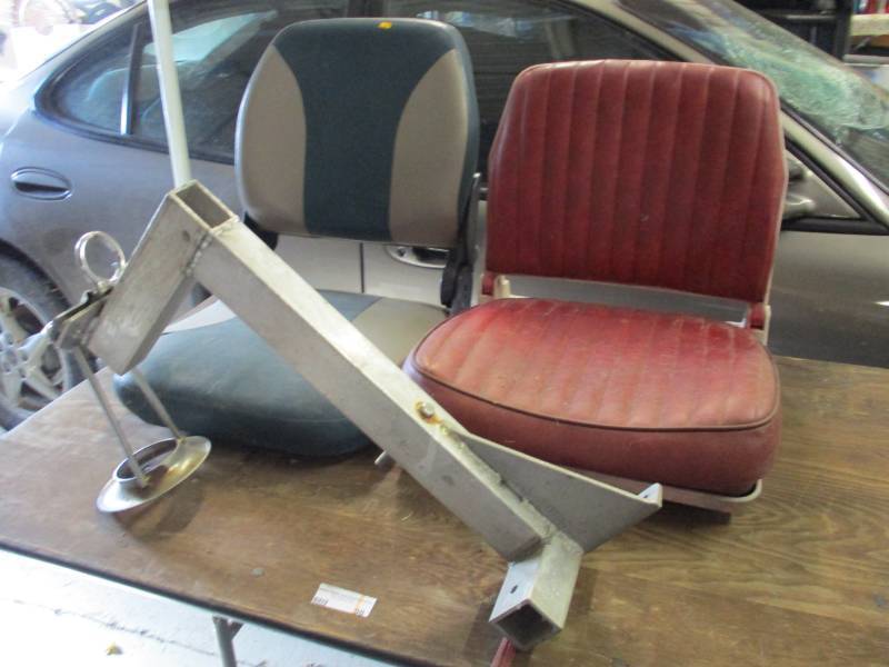 Boat seats and anchor stand
