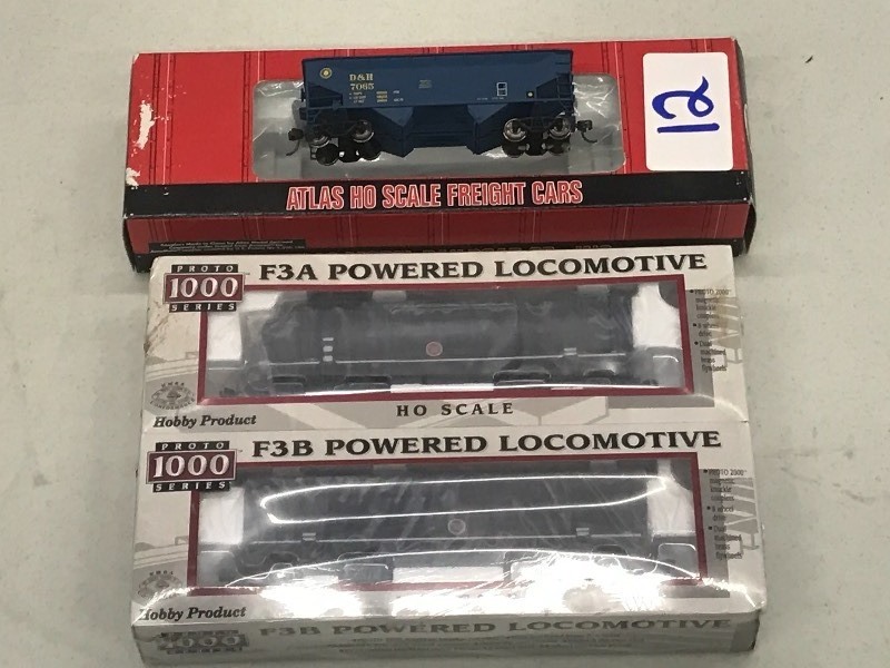 (2) HO Scale Diesel Locomotives &...