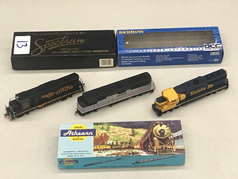 (3) HO Scale Diesel Locomotives--...
