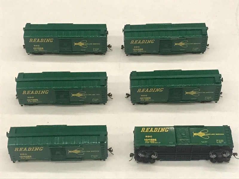 (6) Ho Scale Train Cars---See All...