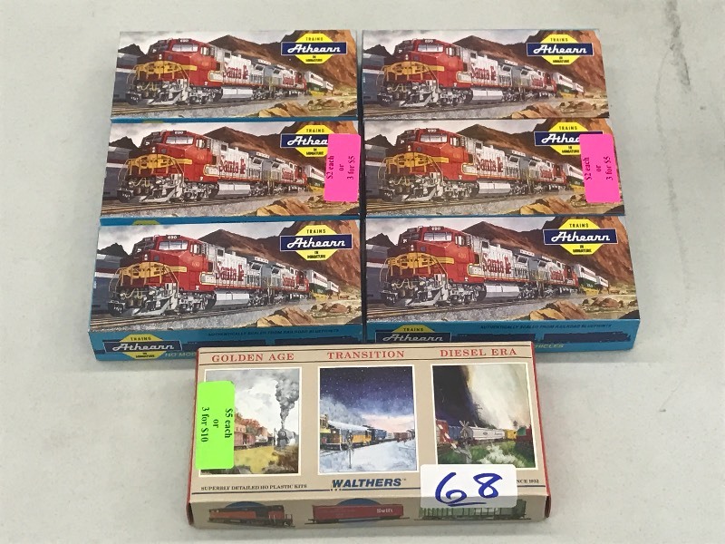 (7) Assorted HO Scale Model Train...