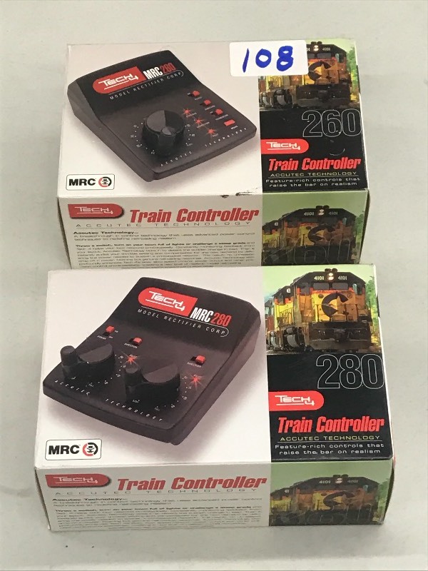 (2) New Tech-4 Railroad Controllers...