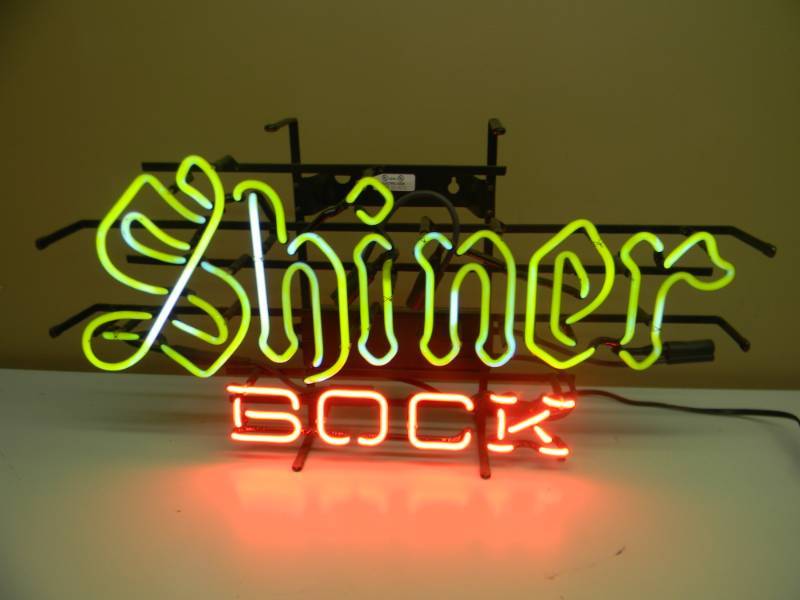 lot 24 image: VINTAGE SHINER BOCK BEER - WORKS - APPROX 29 BY 15 - SEE PICTURES
