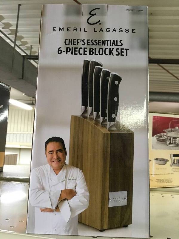 lot 23 image: Emeril 16PC Cutlery Block, Retail $49.99