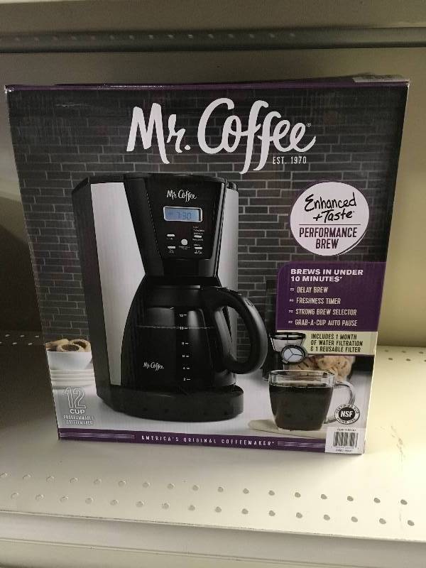 lot 35 image: Mr. Coffee 12-Cup Brewer, Retail $29.99