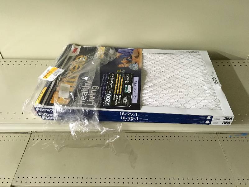 lot 40 image: 3M Filter FP-16X25 3PK, Retail $39.99