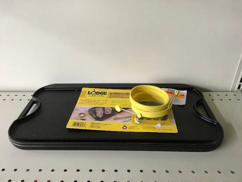 lot 45 image: Lodge Cast Iron Griddle, Retail $34.99