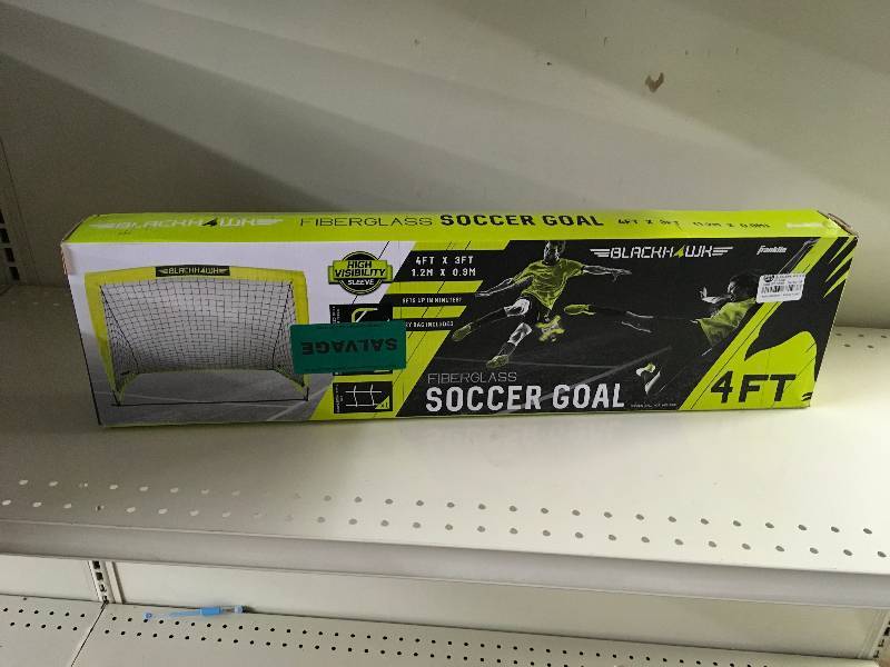 lot 46 image: Fiber Glass Soccer Goal, Retail $19.99