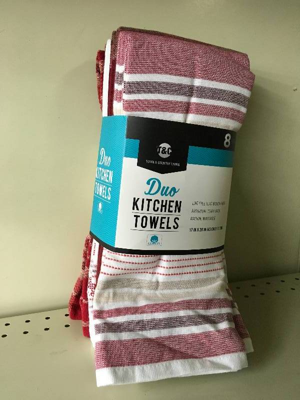 lot 47 image: Town & Country Duo Purpose 8PK Kitchen Towels, Retail $12.99