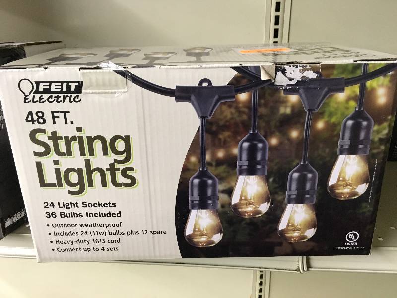 lot 50 image: Feit 48 String Lights, Retail $29.99