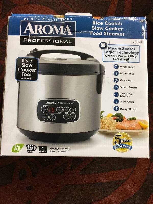 lot 67 image: Aroma Pro 10CP Rice Cooker, Retail $29.99