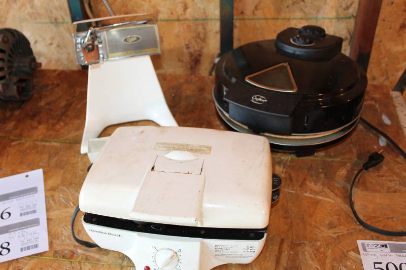 Hamilton Beach Panini Grill, Crofton Steamer, Oster Can Opener